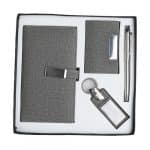 Corporate 4 in 1 Combo Giftset-Grey Jute Finished-PS2955-1