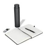 Corporate Joining Kit Giftset 4in1-Black Bottle Diary Pen Keychain PS56-8