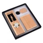Corporate Wooden Giftset 3in1-Penholder keychain cardholder PS3512 – 1