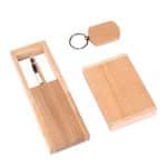 Corporate Wooden Giftset 3in1- Premium Penholder keychain cardholder PS3511 – 1