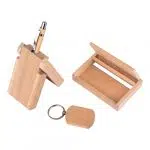 Corporate Wooden Giftset 3in1- Premium Penholder keychain cardholder PS3511 – 1